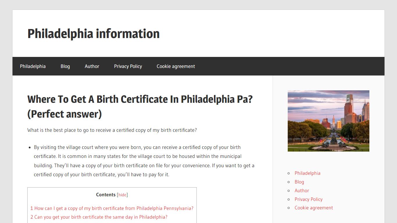 Where To Get A Birth Certificate In Philadelphia Pa? (Perfect answer)